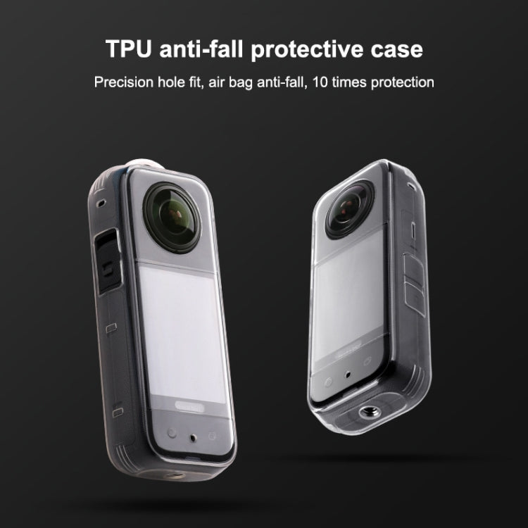 For Insta360 X3 Hollow Clear TPU Protective Case