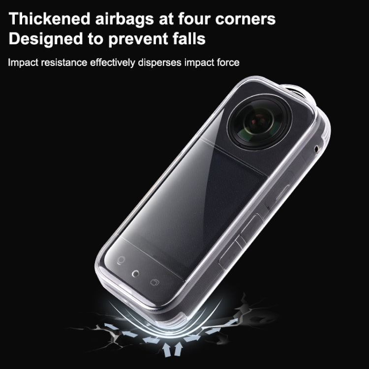 For Insta360 X3 Hollow Clear TPU Protective Case