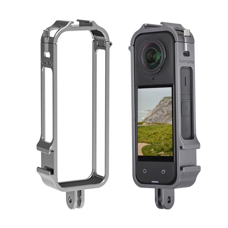 For Insta360 X4 Sunnylife Metal Protective Cage Rig with Cold Shoe Bases & Tripod Adapter My Store