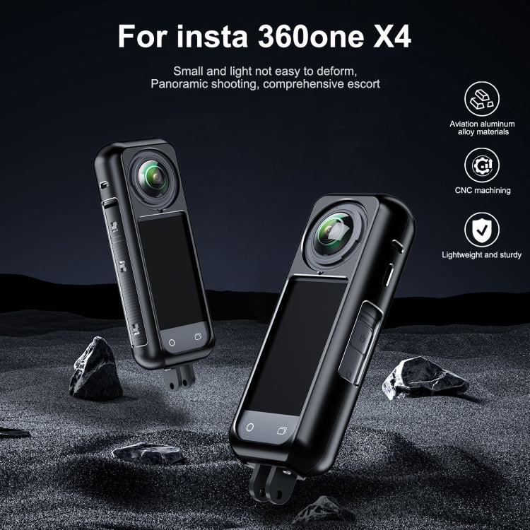 For Insta360 X4 Aluminum Alloy Metal Protective Cage Housing Frame My Store