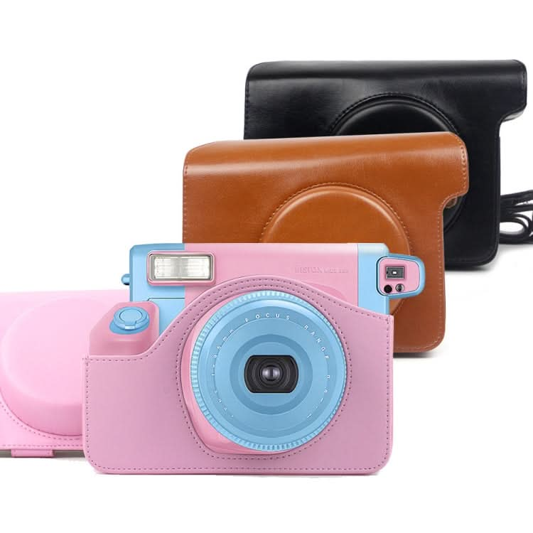 Vintage PU Leather Case Bag for Polaroid W300 Camera, with Adjustable Shoulder Strap My Store