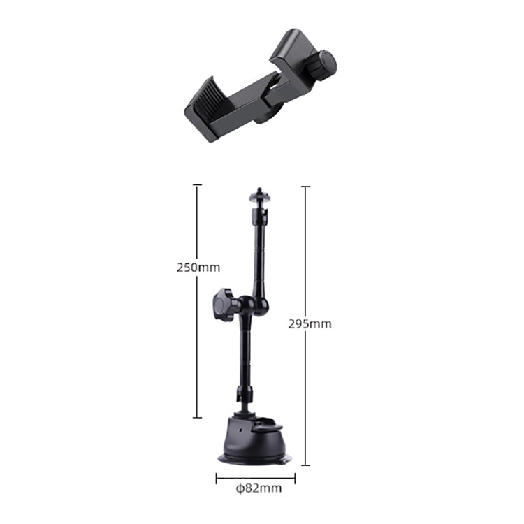 Single Suction Cup Articulating Friction Magic Arm Phone Clamp Mount