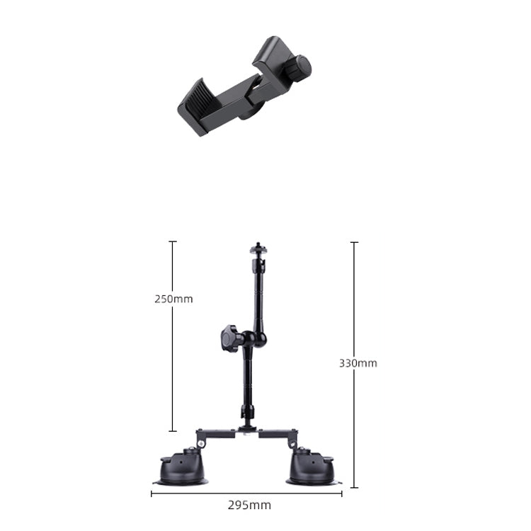 Dual-leg Suction Cup Articulating Friction Magic Arm Phone Clamp Mount My Store