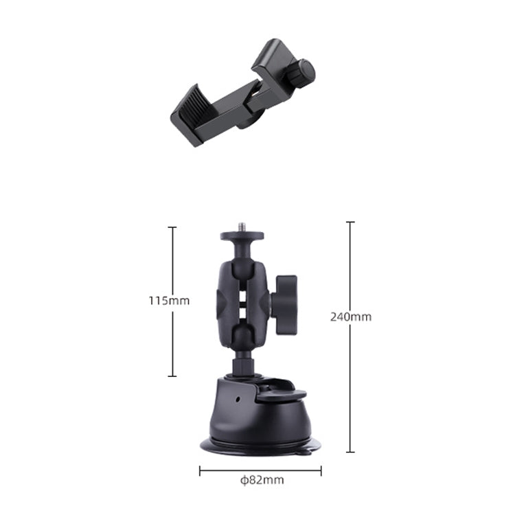 Single Suction Cup Connecting Rod Arm Phone Clamp Mount