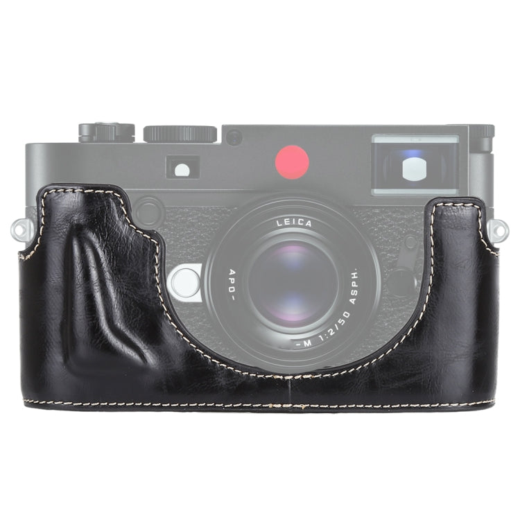 1/4 inch Thread PU Leather Camera Half Case Base for Leica M10