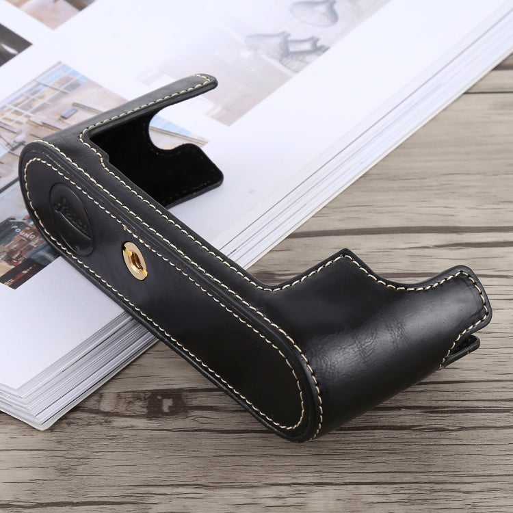 1/4 inch Thread PU Leather Camera Half Case Base for Leica M10