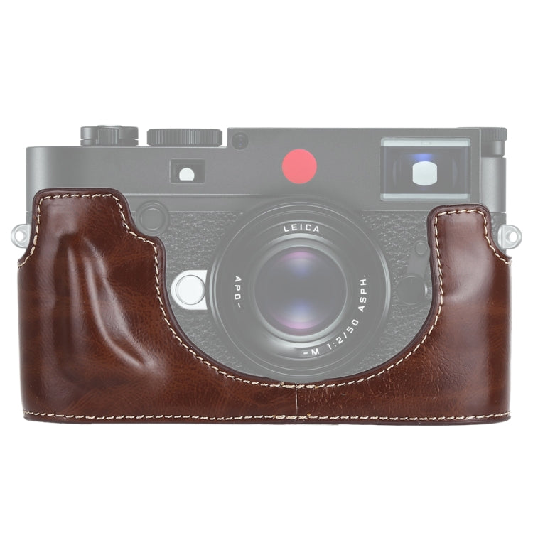 1/4 inch Thread PU Leather Camera Half Case Base for Leica M10