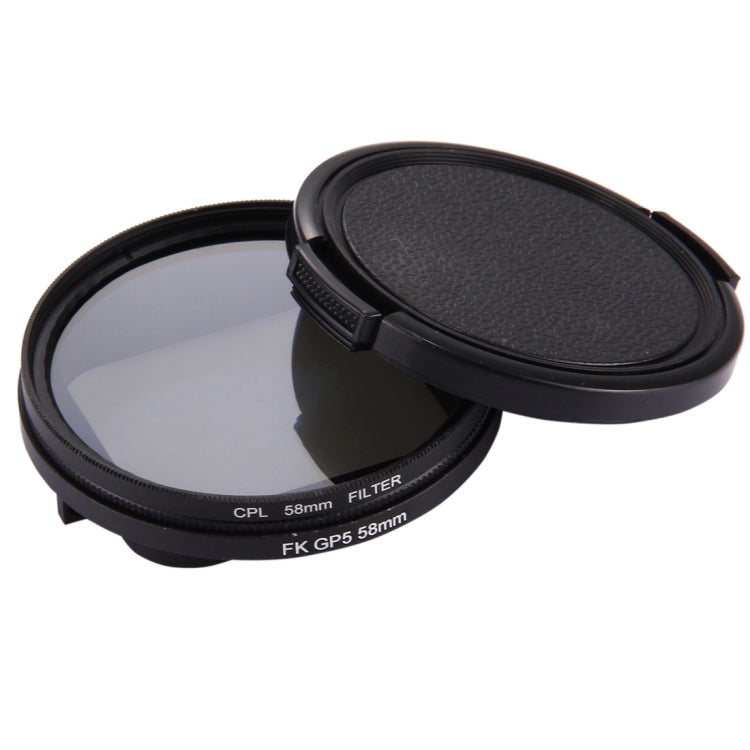 58mm 3 in 1 Round Circle CPL Lens Filter with Cap for GoPro HERO7 Black/6 /5 My Store