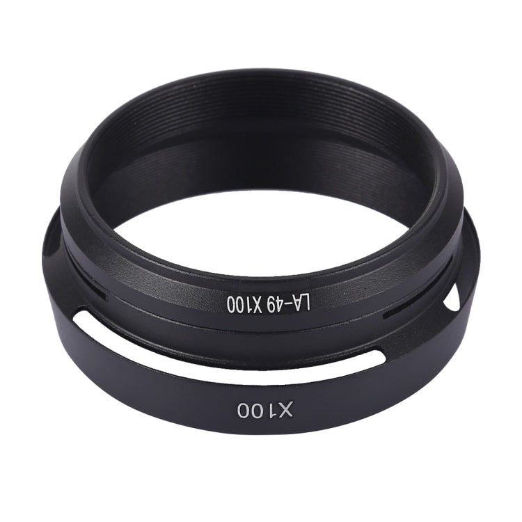 49mm Metal Vented Lens Hood for Fujifilm X100 My Store