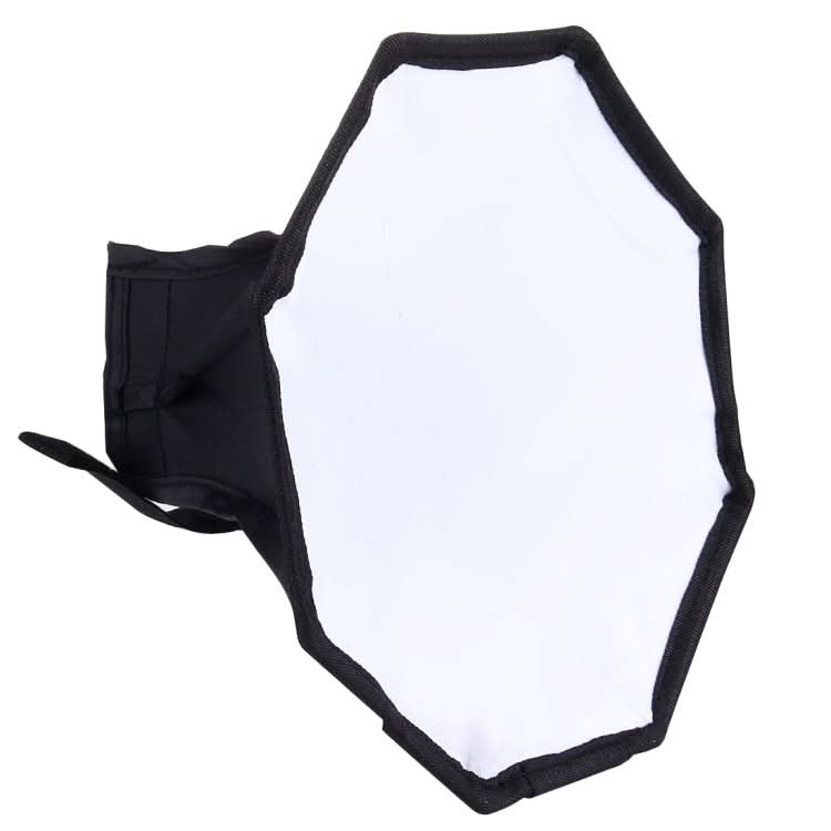 20cm Universal Octangle Style Flash Folding Soft Box, Without Flash Light Holder(Black + White)-Reluova