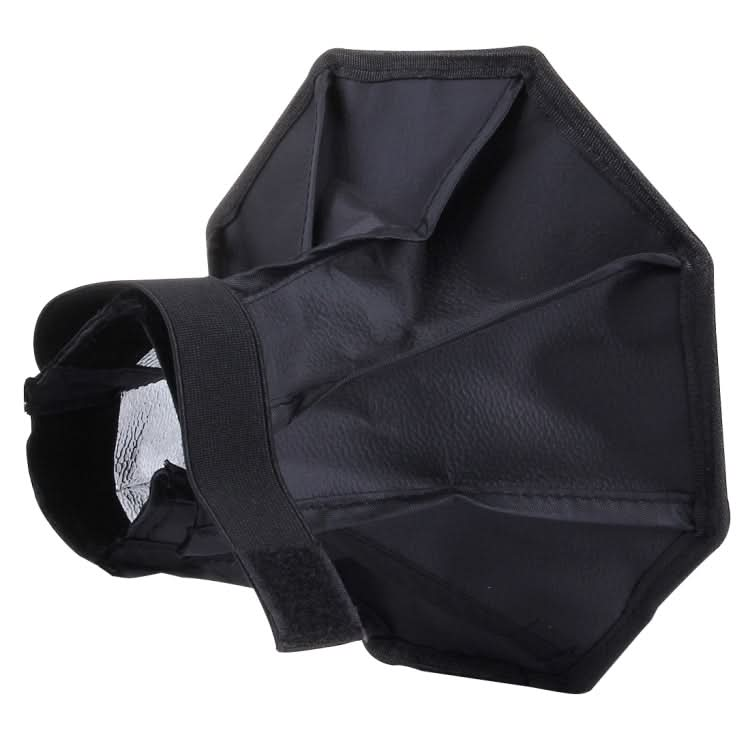 20cm Universal Octangle Style Flash Folding Soft Box, Without Flash Light Holder(Black + White)-Reluova