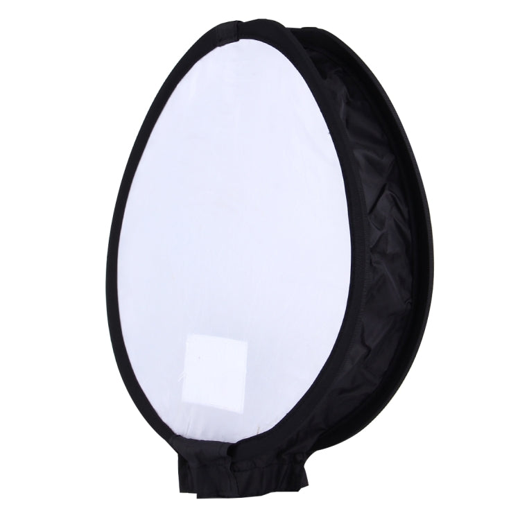 30cm Universal Round Style Flash Folding Soft Box, Without Flash Light Holder(Black + White) My Store