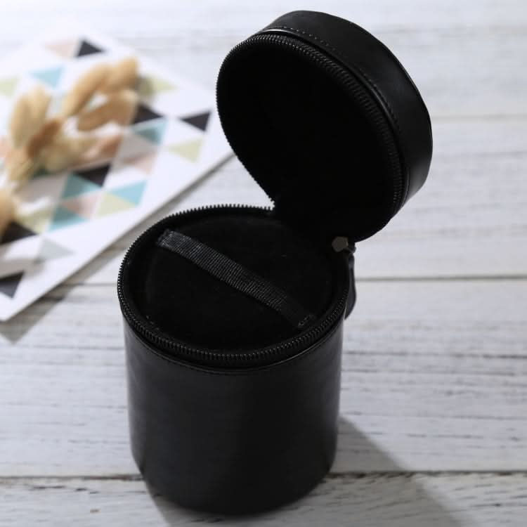 Medium Lens Case Zippered PU Leather Pouch Box for DSLR Camera Lens, Size: 13x9x9cm My Store