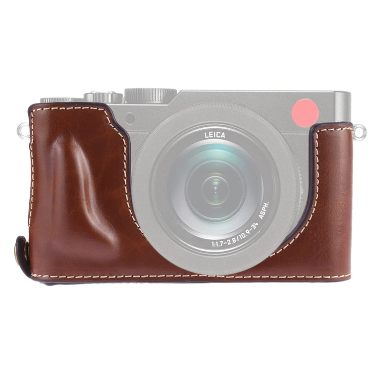 1/4 inch Thread PU Leather Camera Half Case Base for Leica DLUX TYP 109