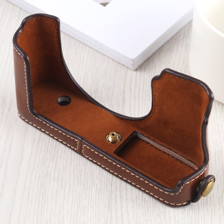 1/4 inch Thread PU Leather Camera Half Case Base for Leica DLUX TYP 109