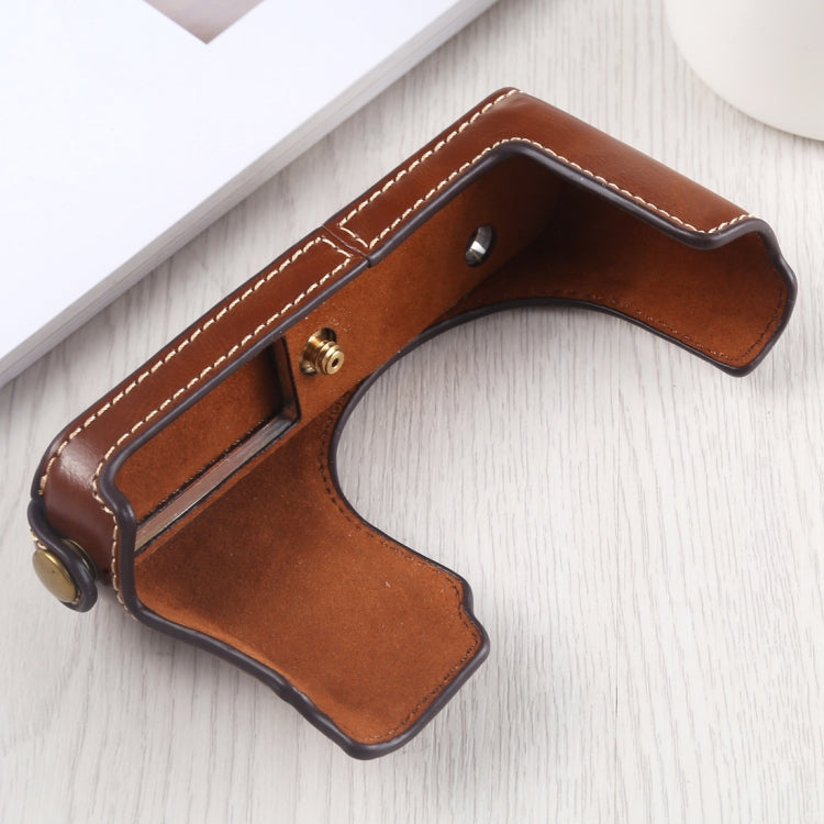 1/4 inch Thread PU Leather Camera Half Case Base for Leica DLUX TYP 109