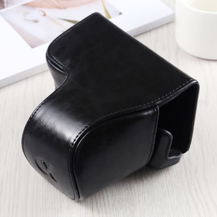 Full Body Camera PU Leather Case Bag with Strap for Sony A6400 / ILCE-A6400 My Store