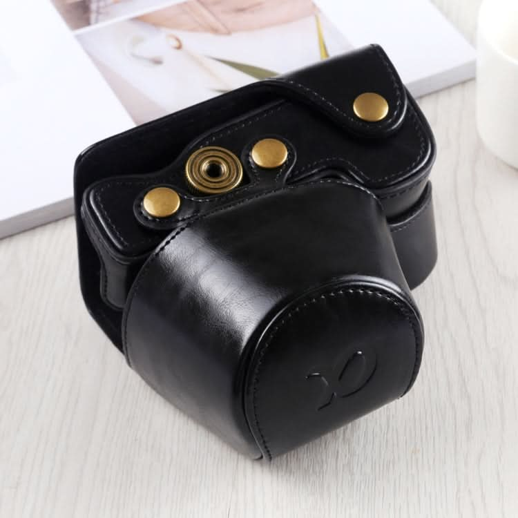 Full Body Camera PU Leather Case Bag with Strap for Sony A6400 / ILCE-A6400 My Store