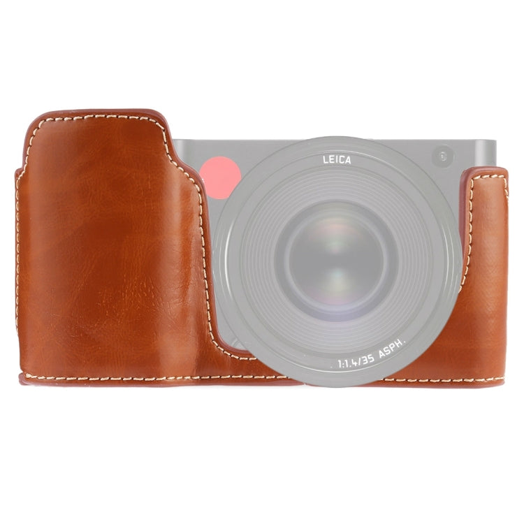 1/4 inch Thread PU Leather Camera Half Case Base for Leica TL (Typ 701)