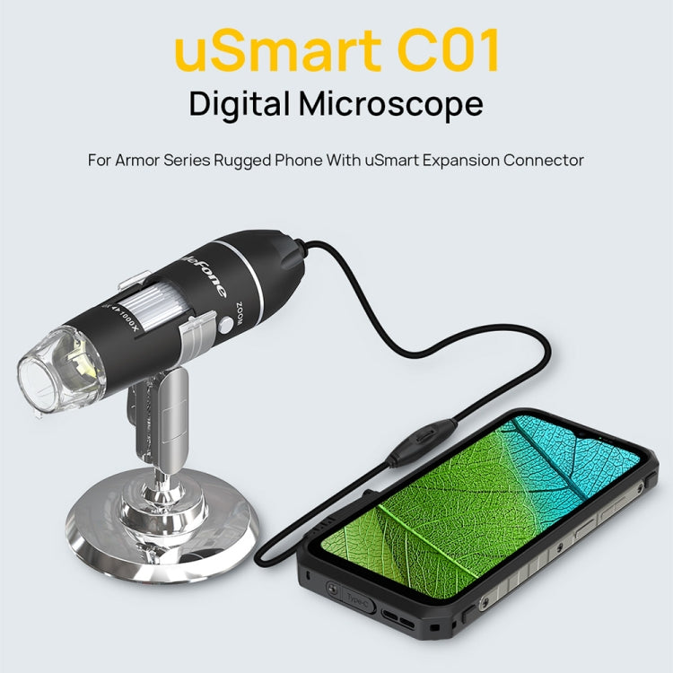 Ulefone uSmart C01 Wired Digital Microscope for Ulefone Armor 18 Series / 9 / 9E & Power Armor 16 Series / 13 / Armor Pad My Store