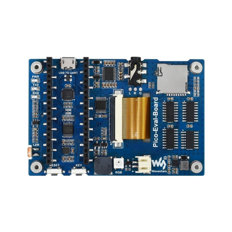 Waveshare 3.5 inch IPS Screen Overall Evaluation Board for Raspberry Pi Pico, Misc Onboard Components For Easily Evaluating The RP2040