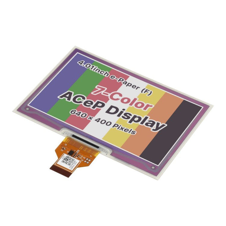 Waveshare 4.01 inch  ACeP 640x400 Pixel 7-Color E-Paper E-Ink Raw Display, without PCB My Store