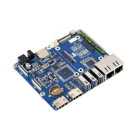 Waveshare Compute Module Dual Gigabit Ethernet Base Board for Raspberry Pi CM4