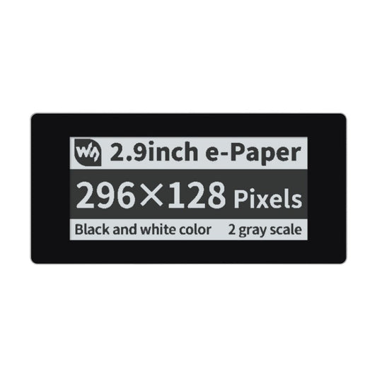 Waveshare 2.9 inch 296 x 128 Pixel Touch Black / White e-Paper Module for Raspberry Pi Pico, SPI Interface