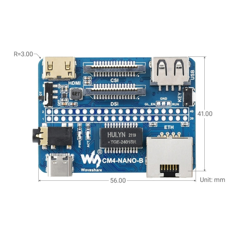 Waveshare Nano Base Board B for Raspberry Pi CM4