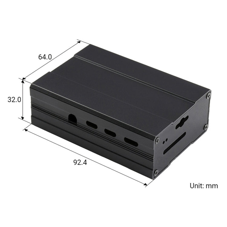 Waveshare Aluminum Chamfered Design Case for Raspberry Pi 4B My Store