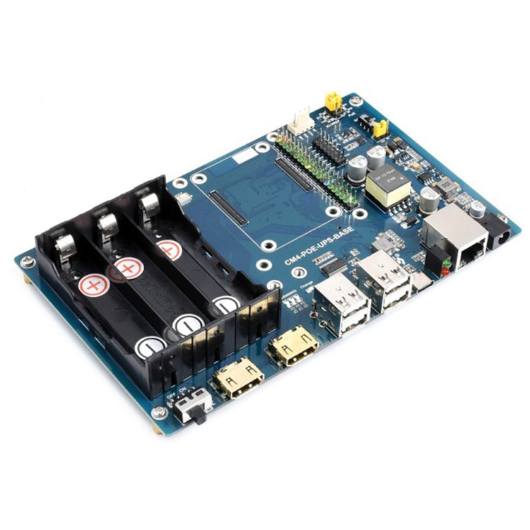 Waveshare PoE USV-Basisplatine für Raspberry Pi CM4, Gigabit-Ethernet, Dual HDMI, Quad USB 2.0