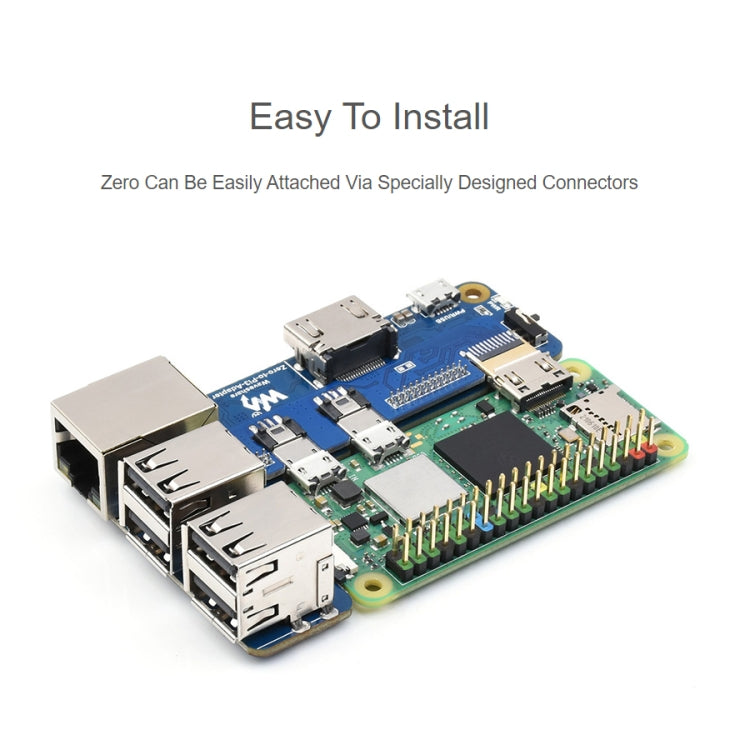 Waveshare Raspberry Pi Zero To 3B Adapter for Raspberry Pi 3 Model B/B+