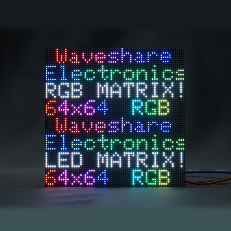 Waveshare RGB Full-Color LED Matrix Panel, 3mm Pitch, 64 x 64 Pixels, Adjustable Brightness My Store