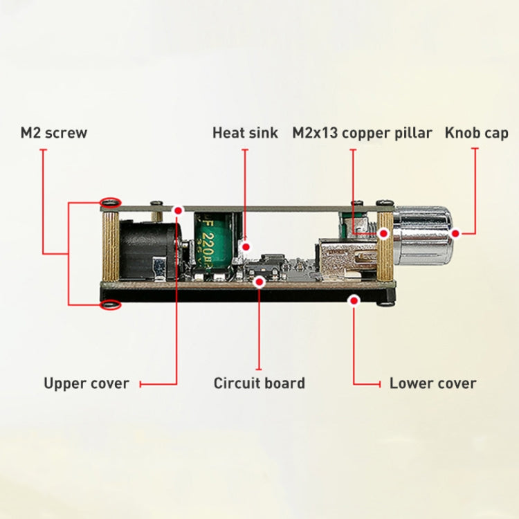 50W MP3 Stereo Audio Digital Power Amplifier Board Bluetooth Amplifier Module, with Shell My Store