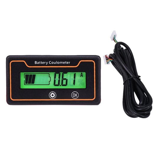 2m 50A 12V 48V Digital Display DC Current Voltmeter Lead-Acid Lithium Battery Charge Meter-Reluova