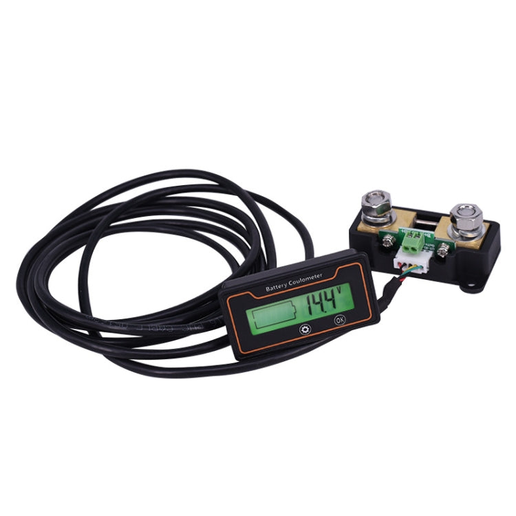 2m 50A 12V 48V Digital Display DC Current Voltmeter Lead-Acid Lithium Battery Charge Meter-Reluova