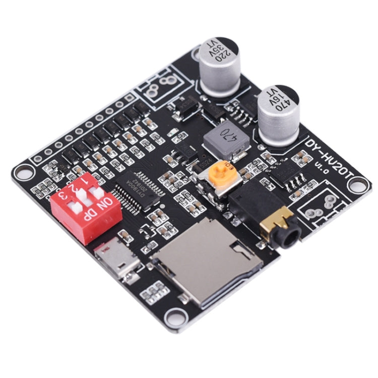 DY-HV20T 12V/24V 10W/20W Voice Playback Module MP3 Music Player UART I/O Trigger Amplifier Board Module My Store