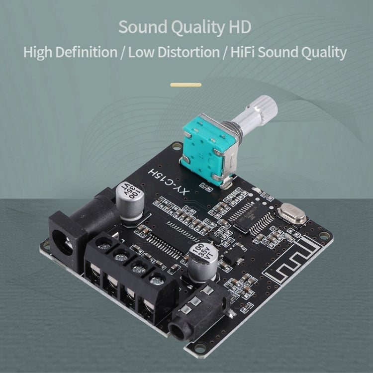 XY-C15H 20W Dual Channel HIFI Bluetooth 5.0 Stereo Digital Audio Power Amplifier Board without Shell