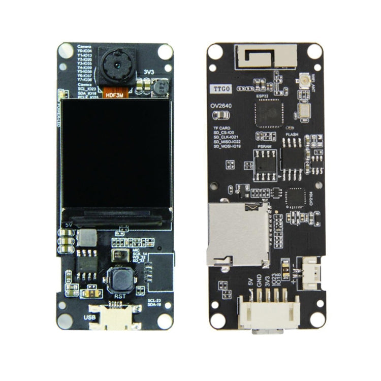 TTGO T-Camera Plus ESP32-DOWDQ6 8MB SPRAM Camera Module OV2640 1.3 inch Display Camera My Store