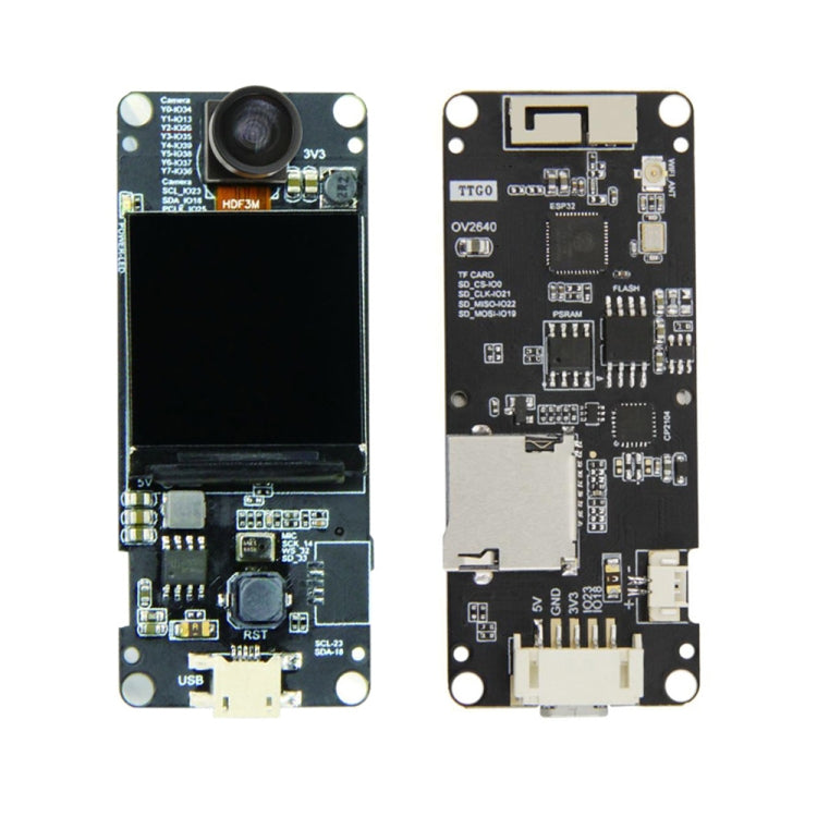 TTGO T-Camera Plus Fish-eye Lens ESP32-DOWDQ6 8MB SPRAM Camera Module OV2640 1.3 inch Display Camera My Store