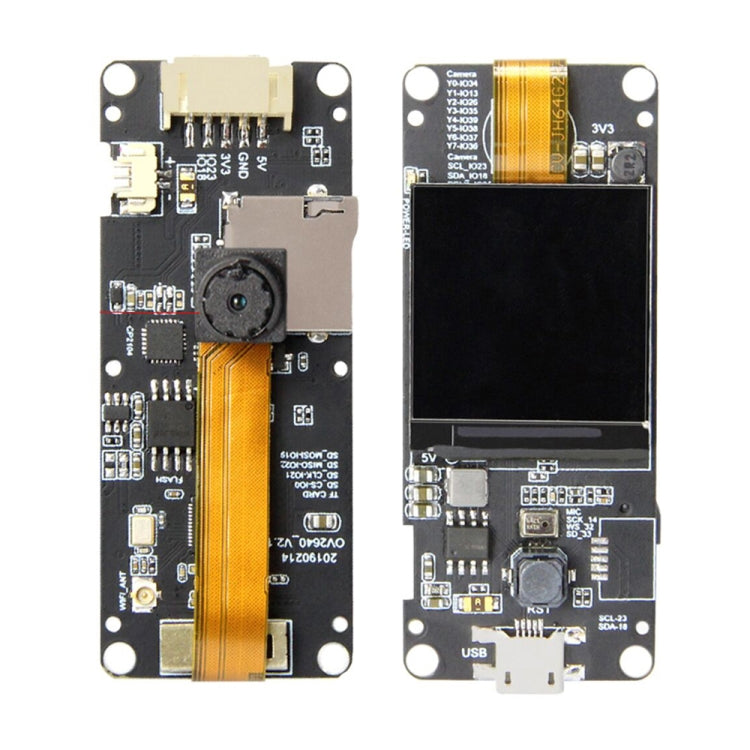 TTGO T-Camera Plus Lens ESP32-DOWDQ6 8MB SPRAM Camera Module OV2640 1.3 inch Display Rear Camera, Wiring Extended Version My Store