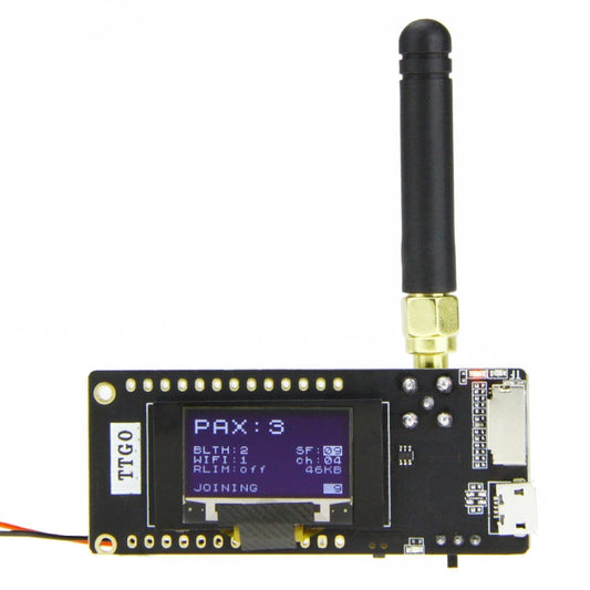 TTGO LORA32 V2.1 ESP32 0.96 inch OLED Bluetooth WiFi Wireless Module 868MHz SMA IP5306 Module with Antenna My Store