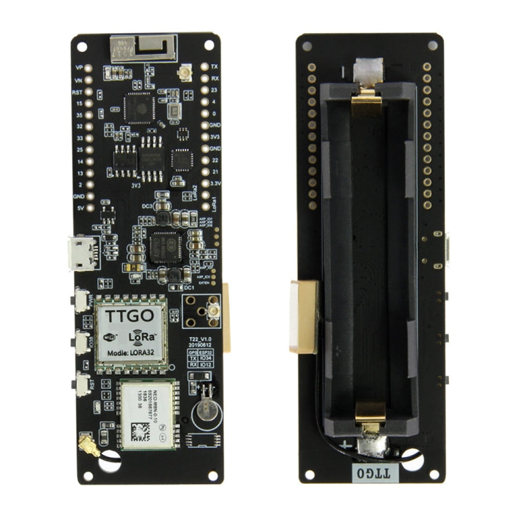 TTGO T-Beam ESP32 Bluetooth WiFi Module 433MHz GPS NEO-M8N LORA 32 Module with Antenna & 18650 Battery Holder My Store