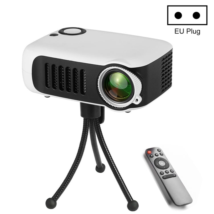 A2000 Portable Projector 800 Lumen LCD Home Theater Video Projector, Support 1080P, EU Plug My Store