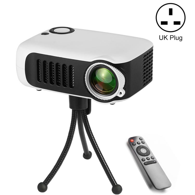 A2000 Portable Projector 800 Lumen LCD Home Theater Video Projector, Support 1080P, UK Plug My Store