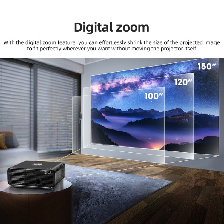 AUN U001 4K 18000 Lumens Portable Home Theater LED HD Digital Projector