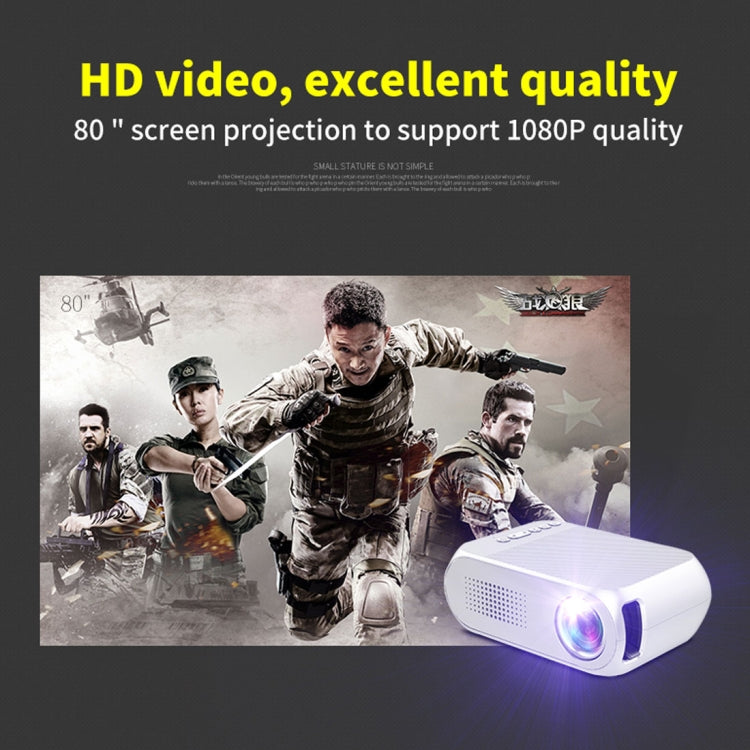 YG320 320*240 Mini LED Projector Home Theater, Support HDMI & AV & SD & USB My Store