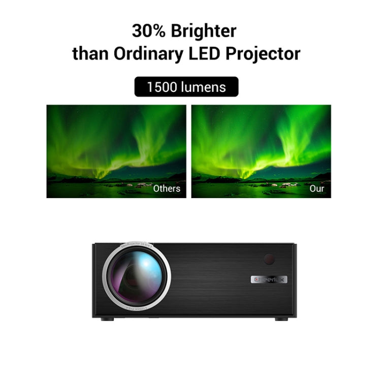 Cheerlux C7 1800 Lumens 800 x 480 720P 1080P HD Smart Projector, Support HDMI / USB / VGA / AV / SD My Store