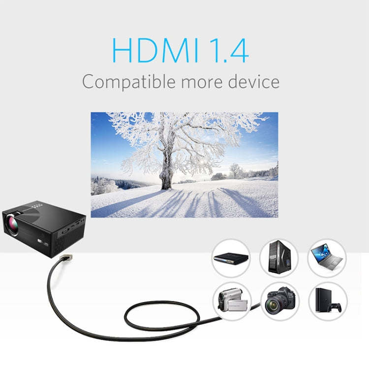 Cheerlux C7 1800 Lumens 800 x 480 720P 1080P HD Smart Projector, Support HDMI / USB / VGA / AV / SD My Store