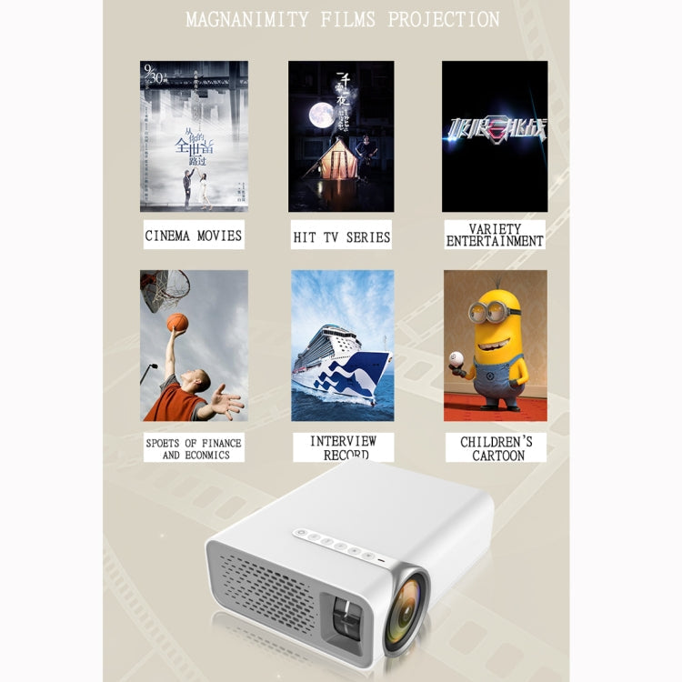 YG520 800x480 1800LM Mini LED Projector Home Theater, Support HDMI & AV & SD & USB & VGA, Mobile Phone Version